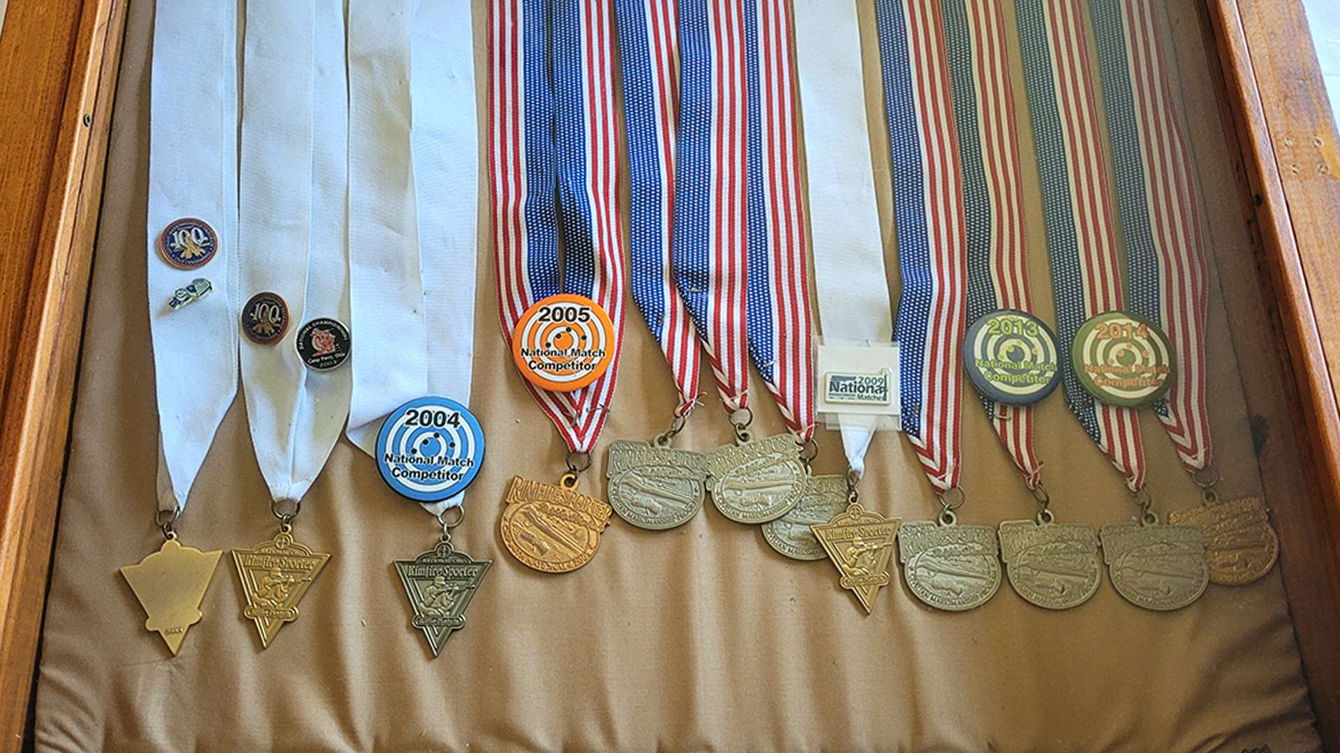 Rex Walter&#x27;s medals in display box