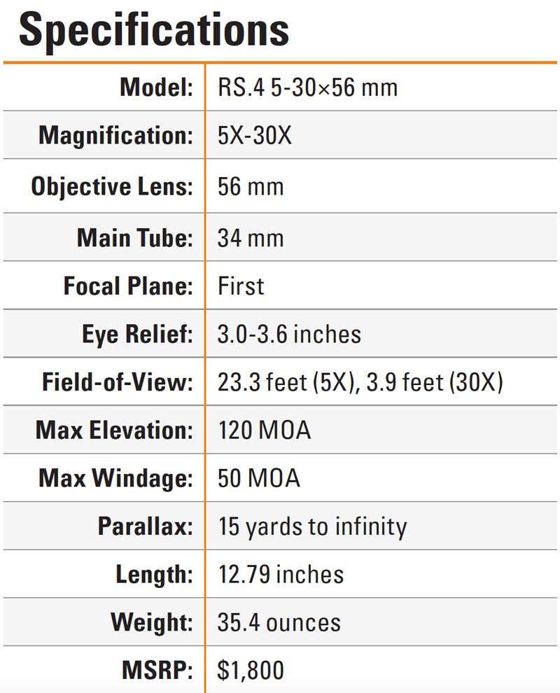 Maven RS.4 5-30x56 mm Riflescope