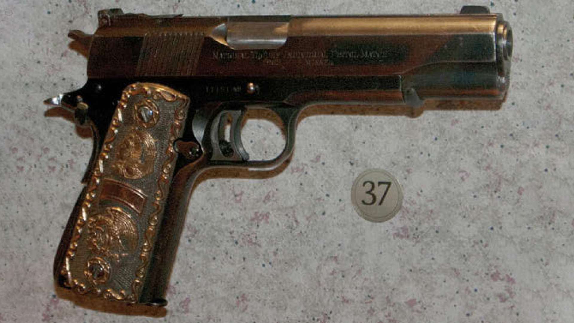 Captain Bill McMillan’s .45 handgun