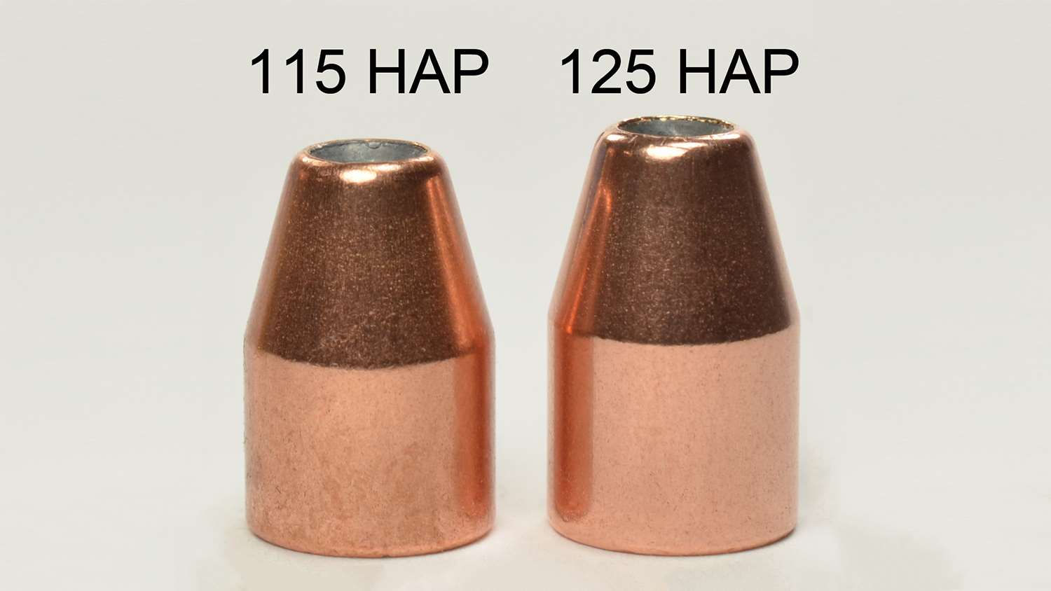 Figure 3. Bullets for 9 Major handloads.