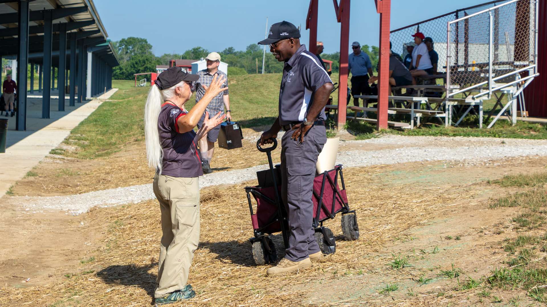 NRA Pistol competitors at Camp Atterbury