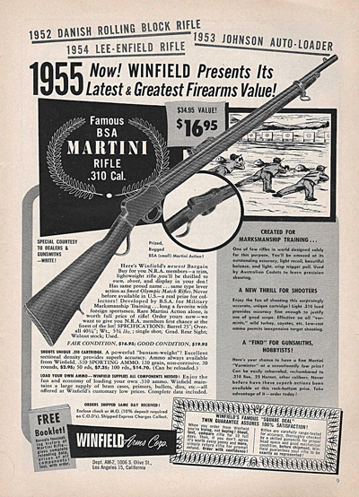 Martini Cadet American Rifleman Ad