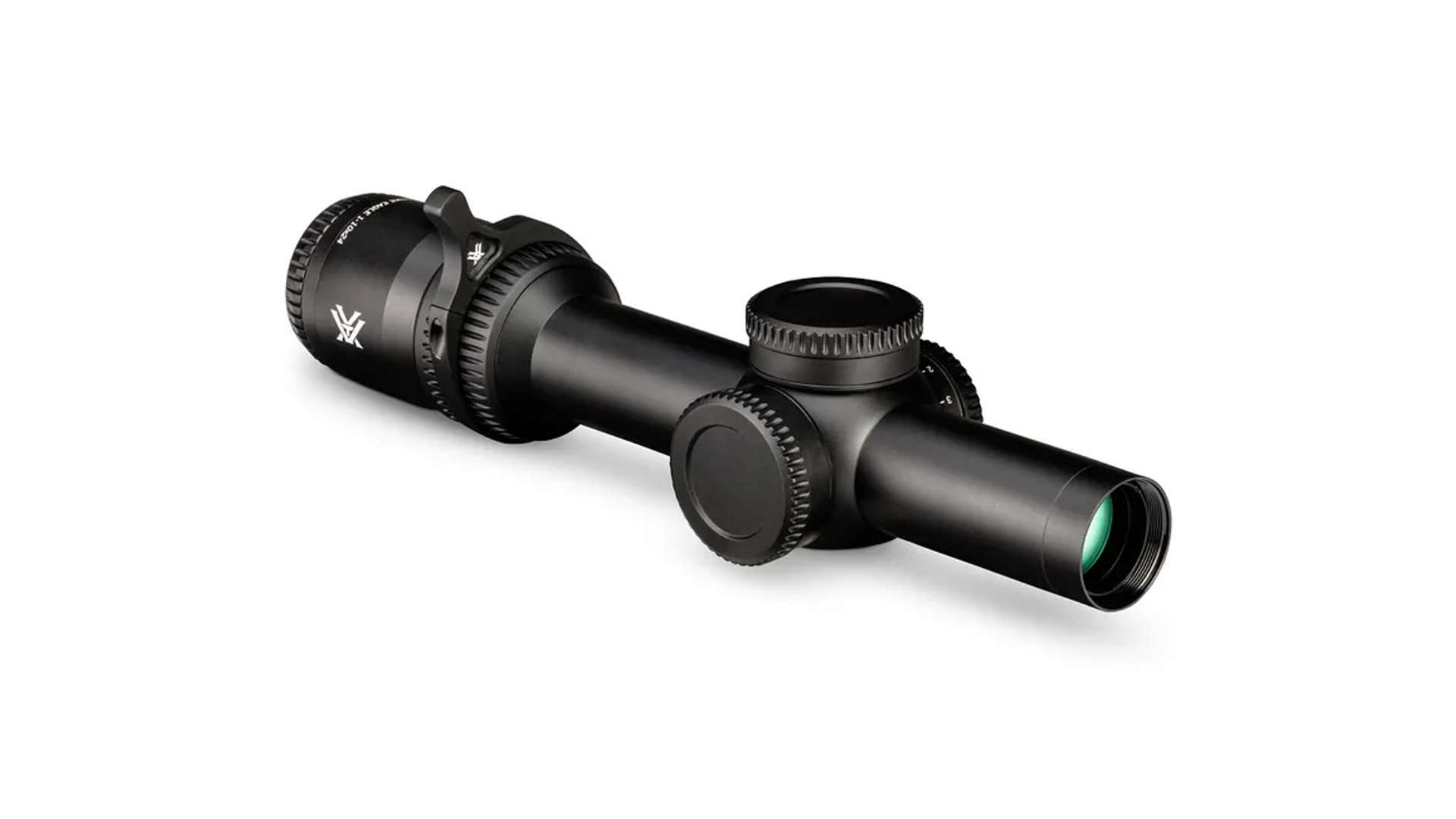 Vortex Strike Eagle 1-10X 24 mm FFP optic on white background