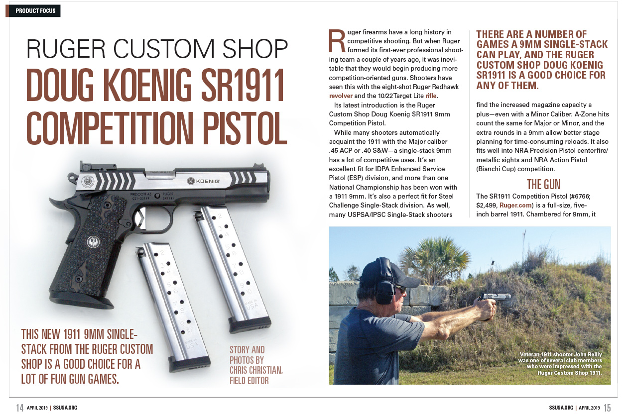 Ruger Custom Shop Doug Koenig SR1911 Competition Pistol