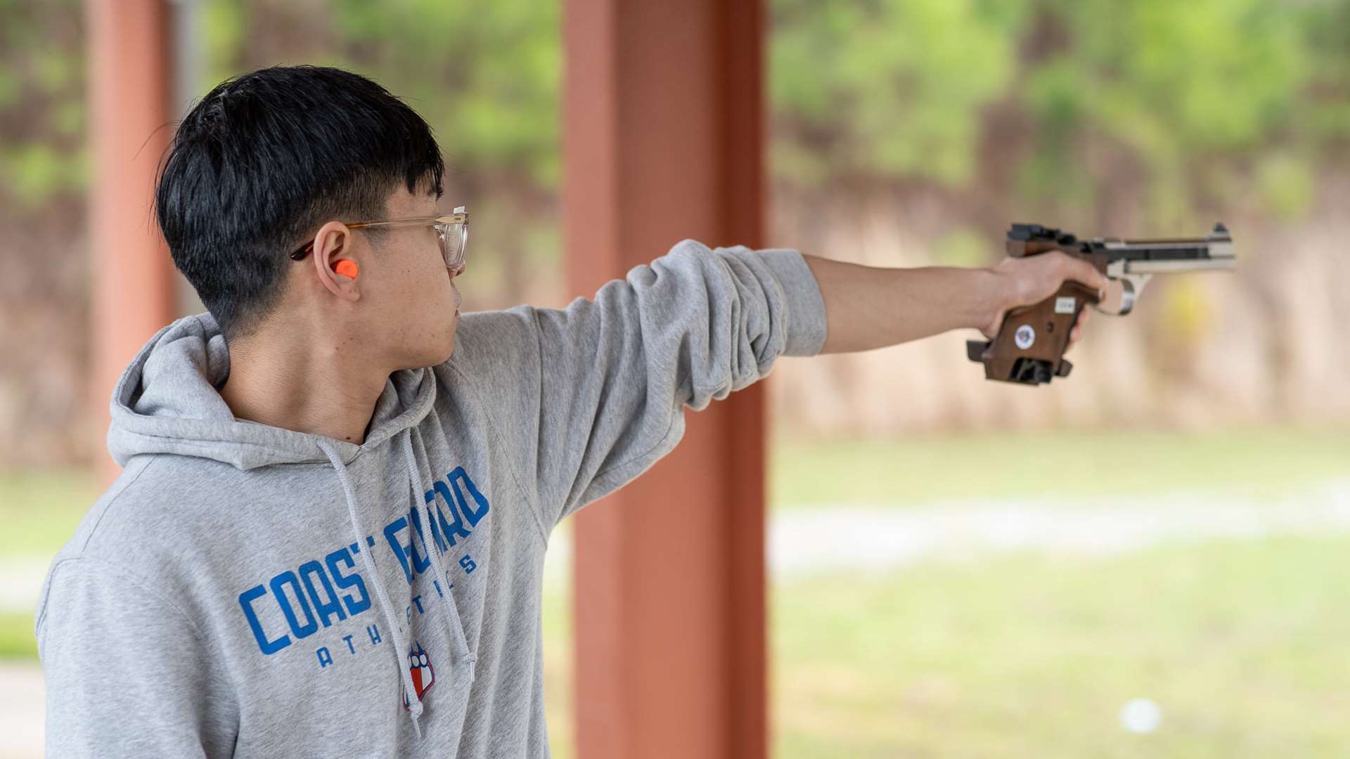 Coast Guard Pistol competitor