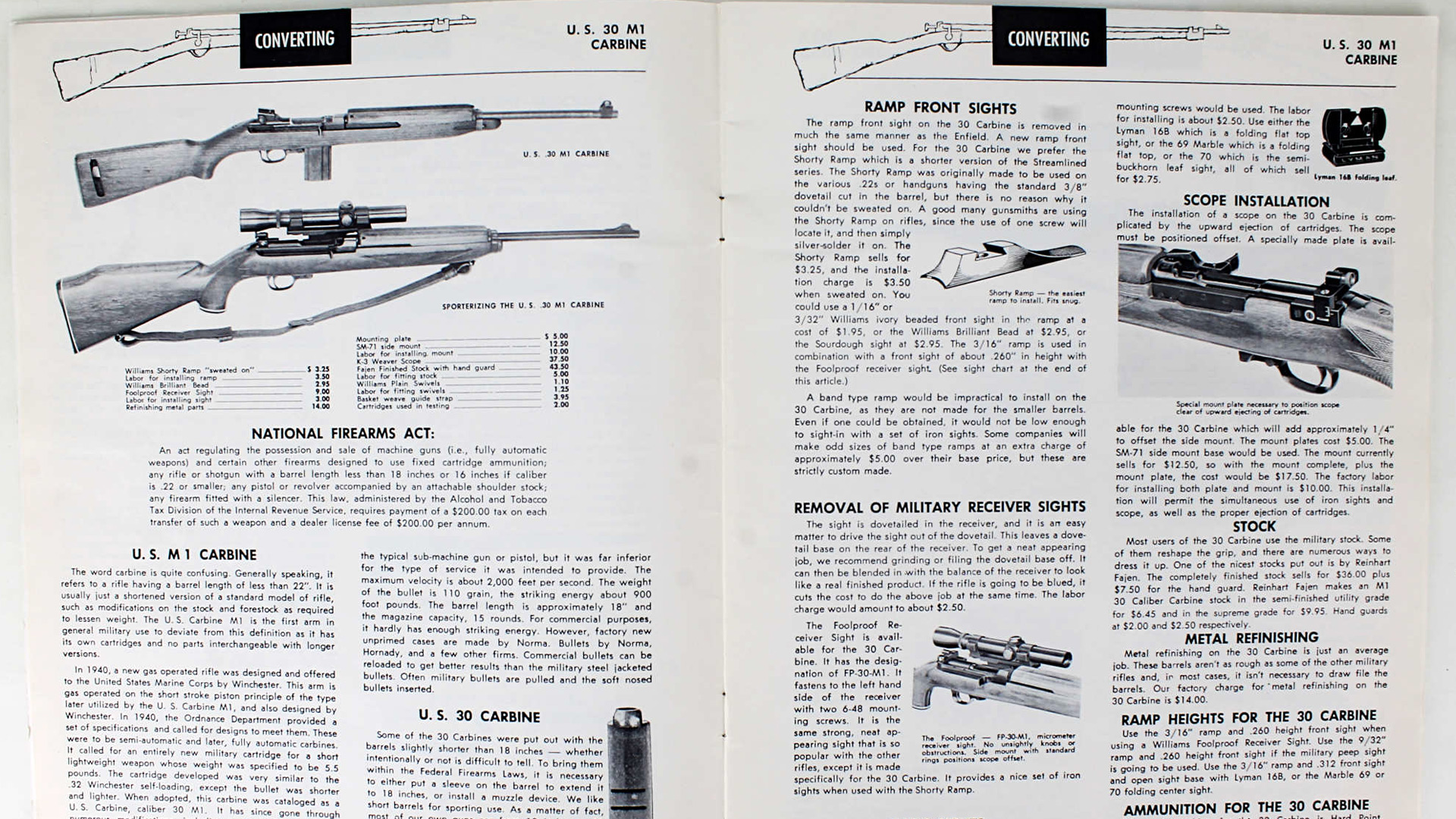 Williams Gun Sight Company booklet