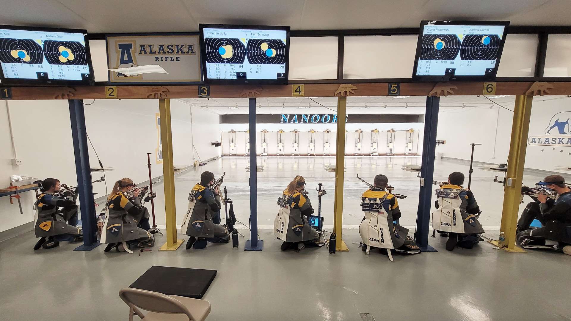 Akron rifle team in Alaska