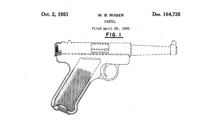 Ruger .22 LR pistol patent
