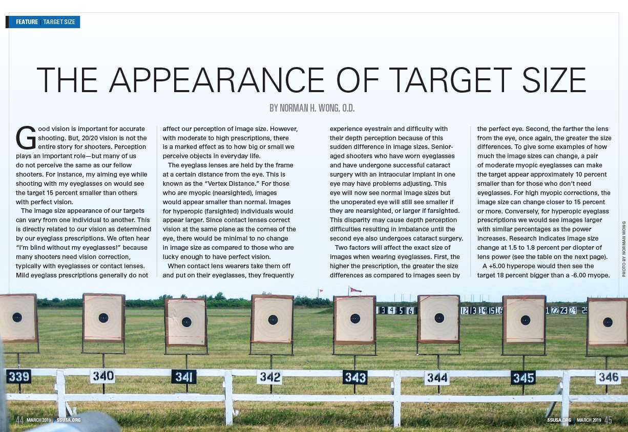 The Appearance of Target Size | Shooting Sports USA