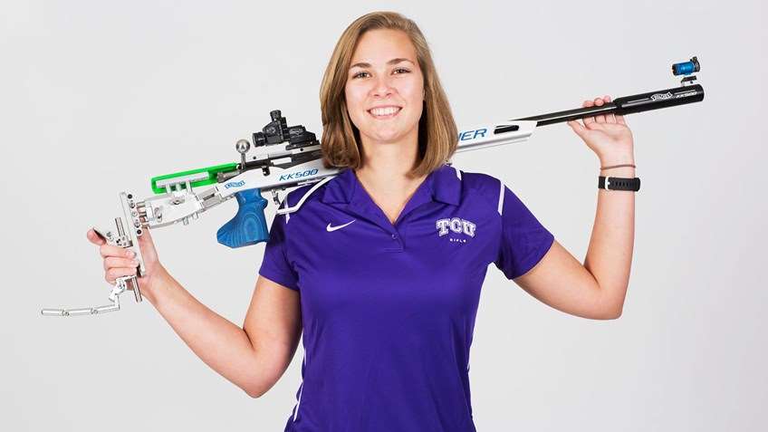 TCU Rifle Team&#x27;s Mindy Miles