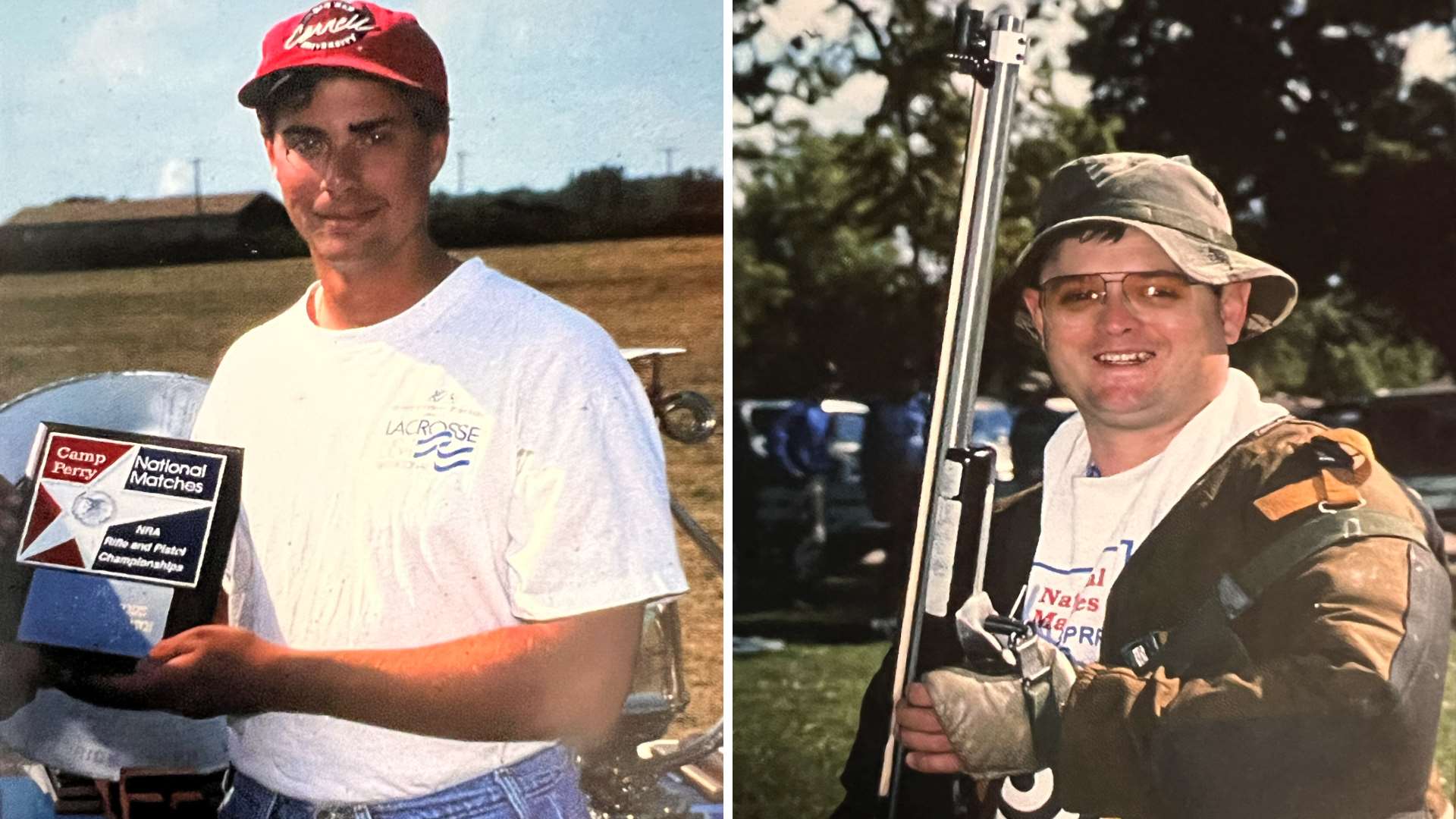 Mark Fazio and Mitchell Maxberry at Camp Perry, Ohio during the 1990 National Matches