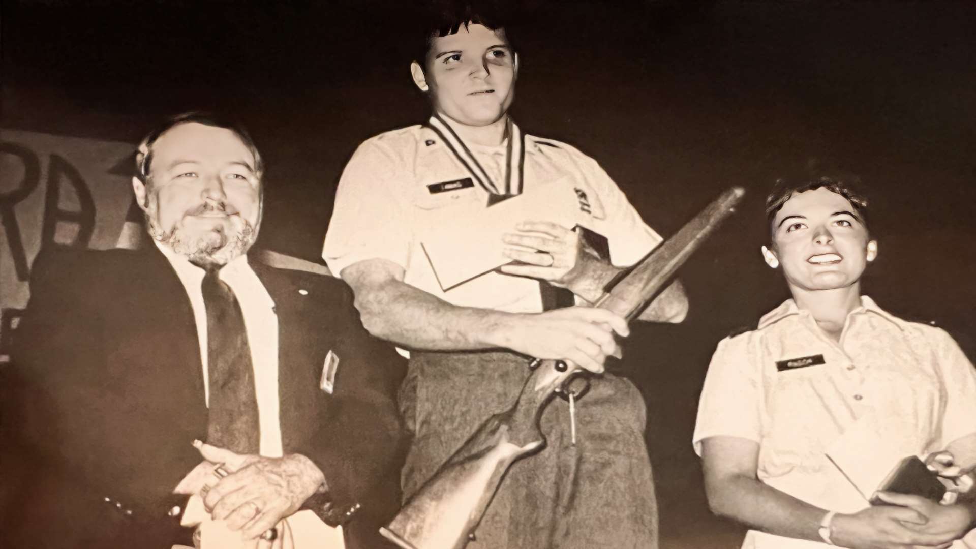 Lones Wigger, Thomas Tamas and Kirsten Pasch at Camp Perry in 1989