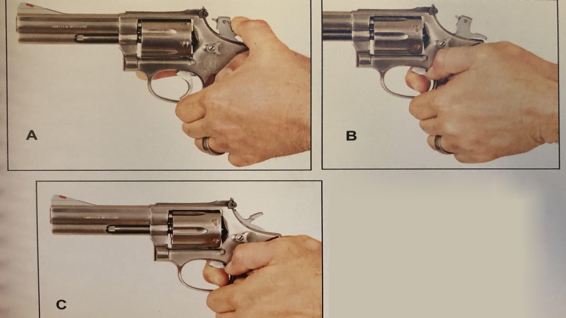 Double action revolver in single action mode