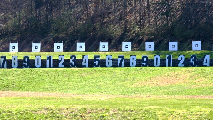 Square targets for rifle shooting