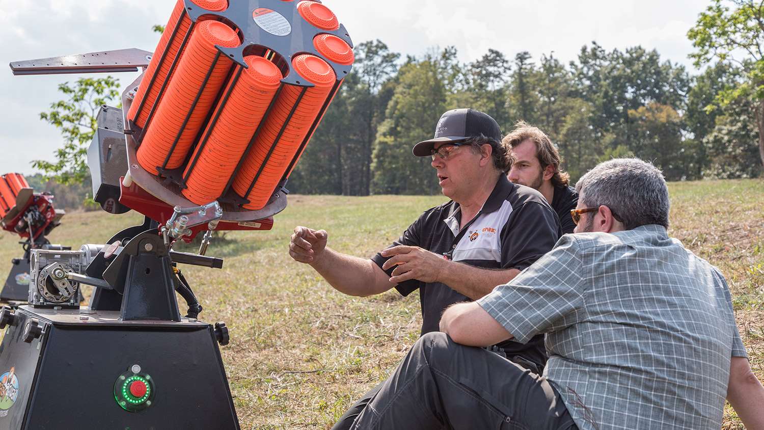 Barry Bourdage, John Parker and David Herman check out the Crazy Quail Mini