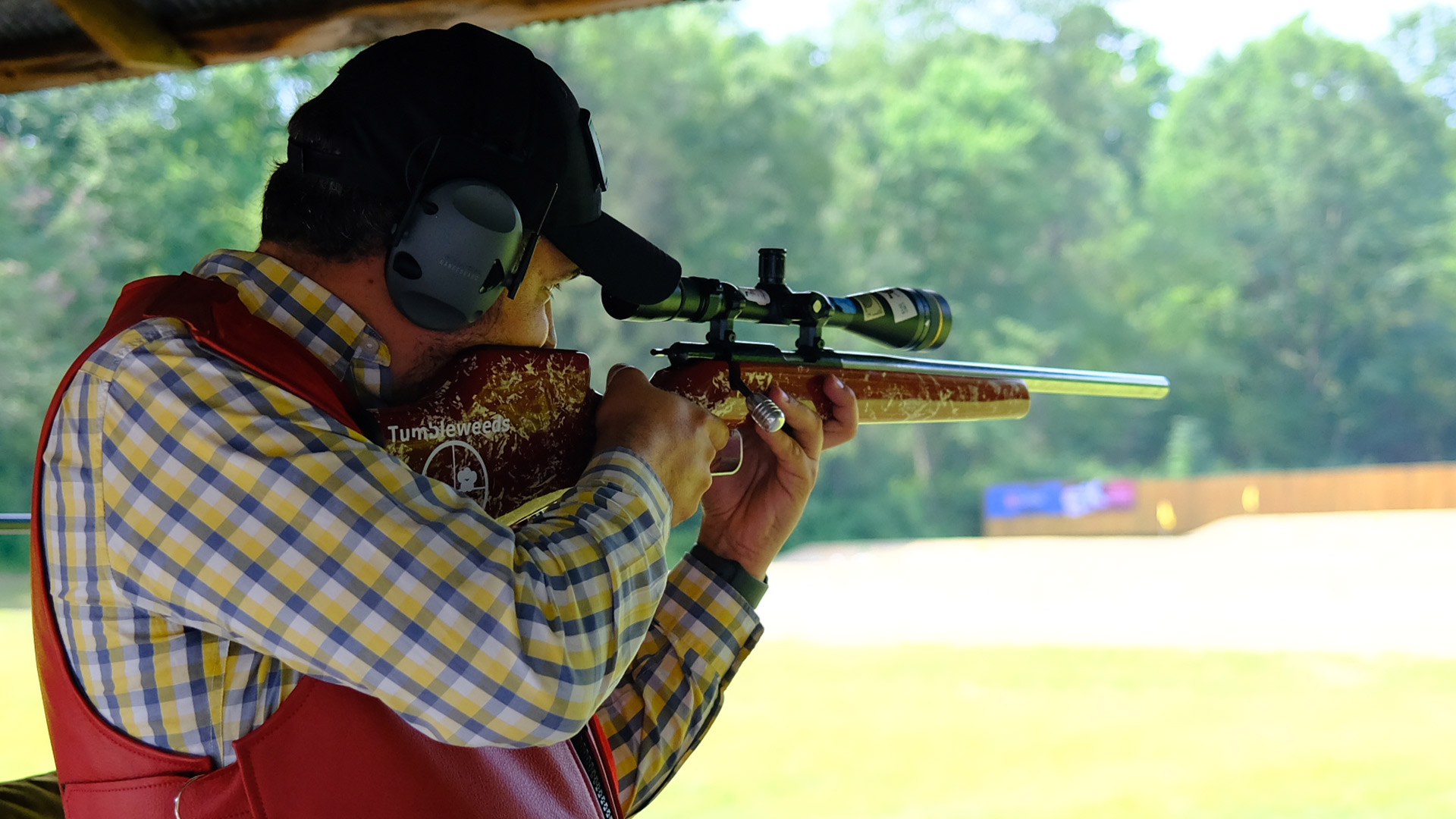 Jose Gonzalez competing in silhouette rifle