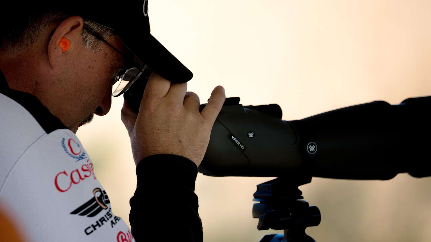 Bruce Piatt with spotting scope