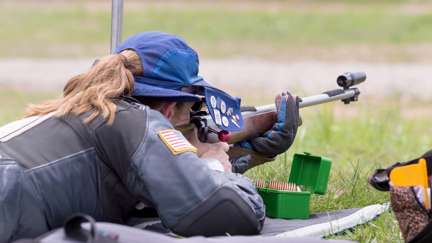 Anette Wachter at the 2017 NRA High Power Rifle National Championships, Camp Atterbury, Indiana