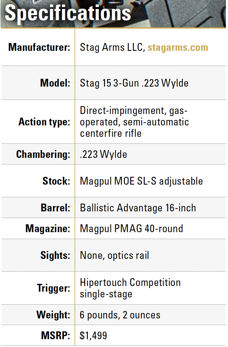 Stag 15 3-Gun Specifications