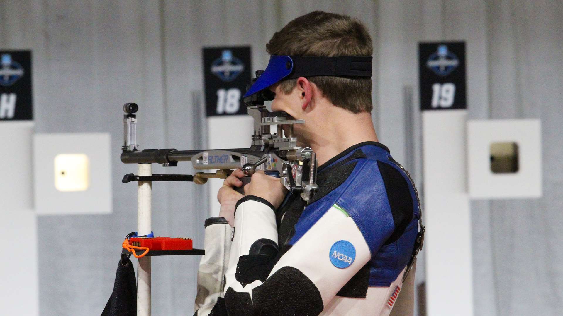 Braden Peiser in 2026 NCAA Rifle Championship smallbore final