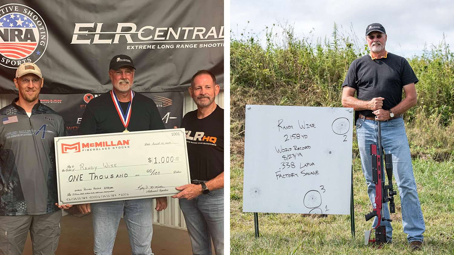 Randy Wise sets ELR Central World Record At 2019 NRA Extreme Long-Range Nationals at Camp Atterbury in Indiana