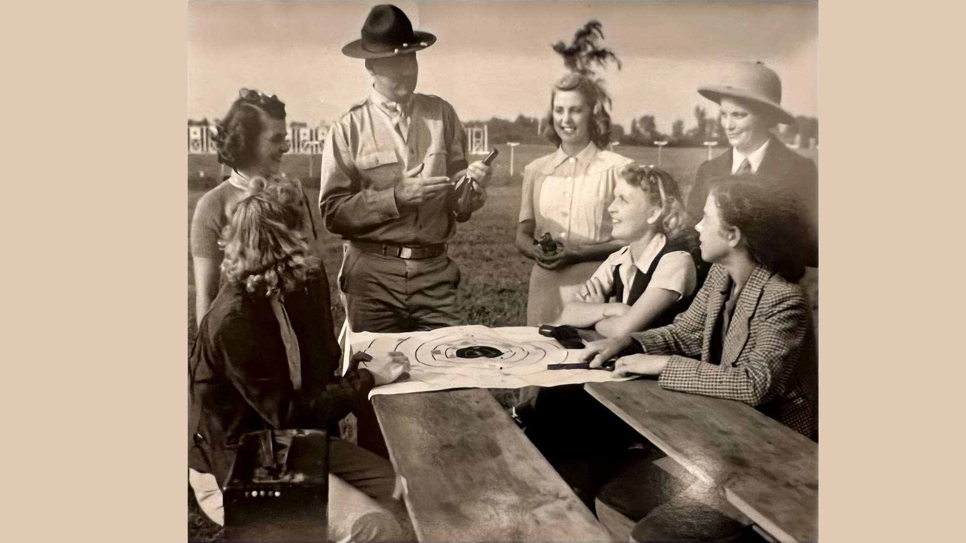 1939 women’s training class at Camp Perry during the National Matches