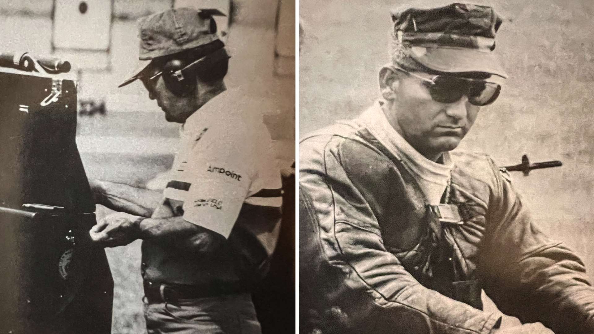 Ricardo Rodriquez and Sgt. Billy Williamson at the 1992 NRA National Matches, Camp Perry, Ohio