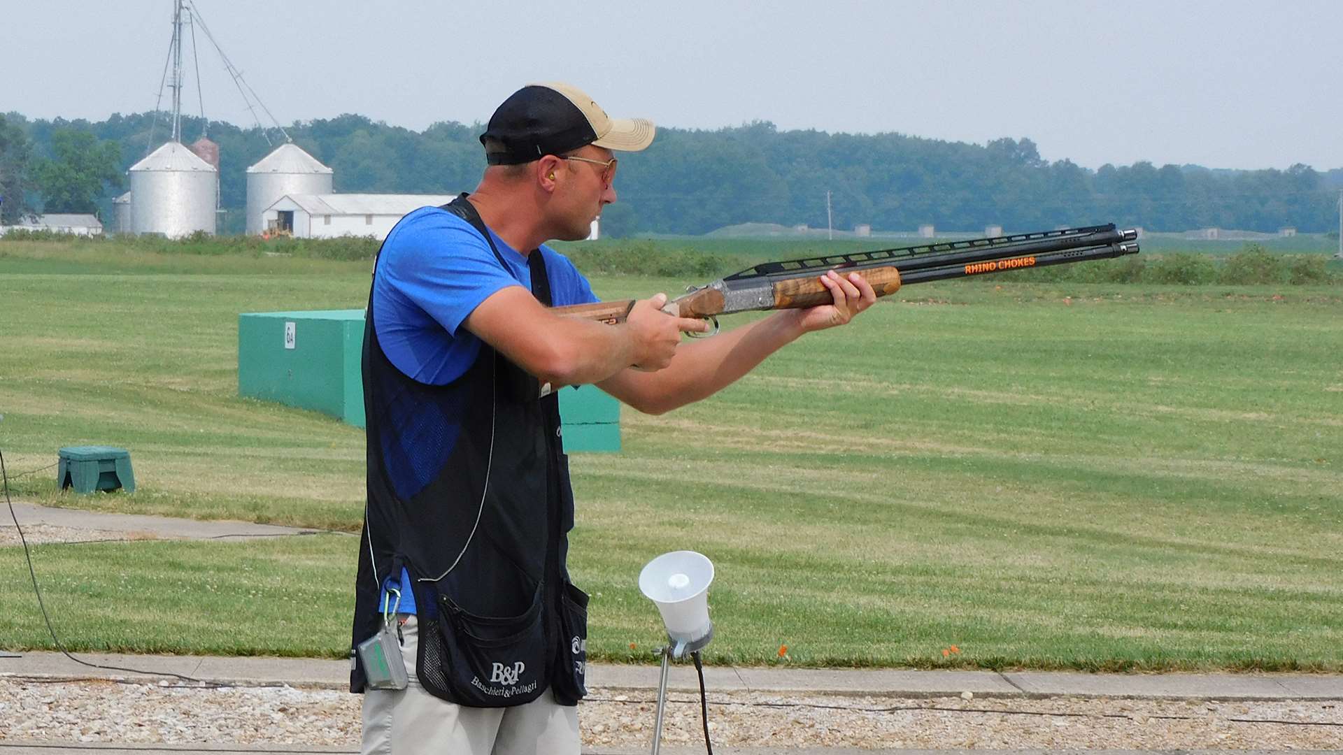Joe Charnigo competing in trap