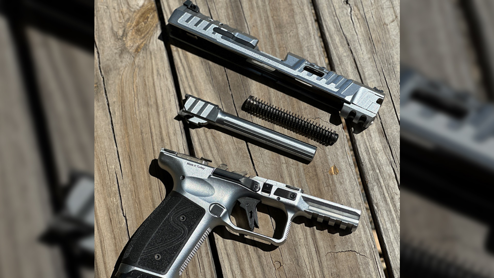 Disassembled Canik SFx Rival-S pistol