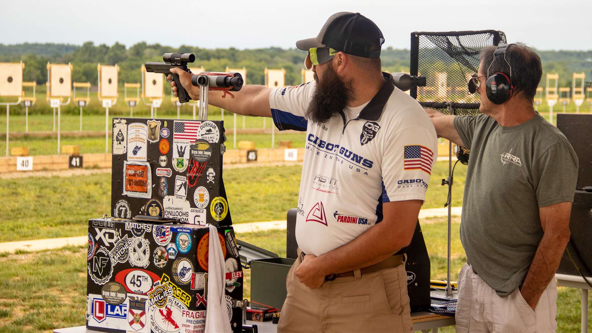 Jon Shue shooting .22 LR pistol